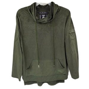 Fried Denim Green Hoodie Lightweight Women's Sz S